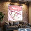 Custom Name Tapestry Elegant white cat Tapestry, Unique Design Tapestry, Suitable for Bedroom,Livingroom, Playroom,Heartwarming Fan Holiday Gifts