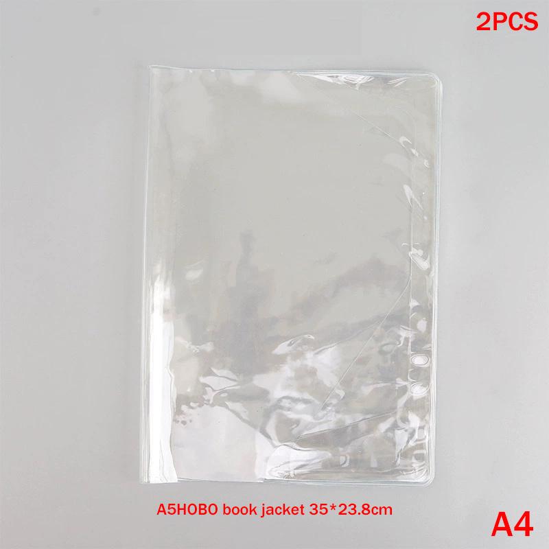 Waterproof PVC Protective Notebook Sleeve for A6 A5 Diary Journal Planner Dustproof Transparent Cover for School Office