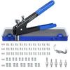 AUTOUTLET Hand Riveter Set, 86-Piece Rivet Nut Pliers, Includes M3/M4/M5/M6/M8 Screws, and Thread Insertion Rivet Gun Tool
