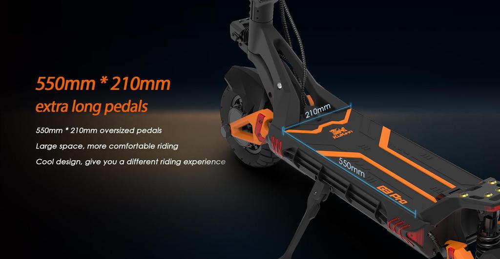 Kukirin G3 Pro Electric Scooter 1200W*2 Motor 52V23.4Ah Battery 65km/h Max Speed 80km Max Range