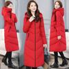 New Winter Coat Women's Long Loose Korean Version of Over-the-knee Cotton-padded Jacket Plus Fertilizer Plus Size Cotton-padded Jacket Coat