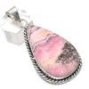 Rhodochrosite Gemstone 925 Sterling Silver Jewelry Pendant 2.40"
