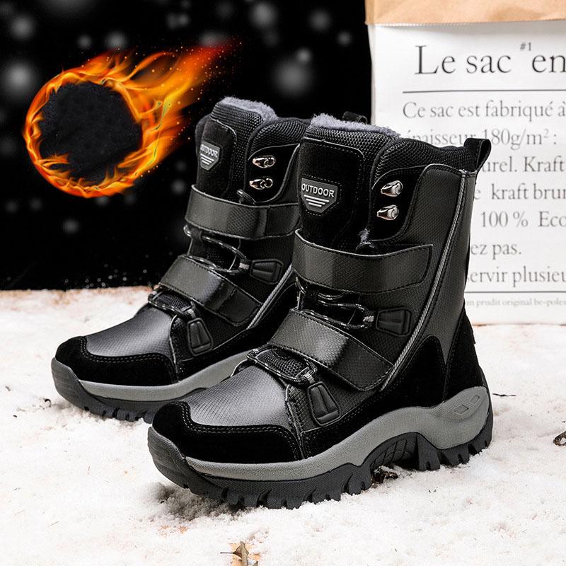 Winter Outdoor Women's Snow Boots Thickened Plush Sneakers Casual Shoes Warm Thick Sole Snow Proof Waterproof Boots
