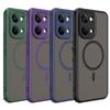 Магнитный чехол с беспроводной зарядкой для Xiaomi Poco X8 Pro Max, матовая защитная крышка, чехол Fundas Coque