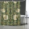 William Morris Art Custom Pattern Polyester Bath Curtain 180x180cm Shower Curtains DIY Bath Screen Printed Curtain For Bathroom