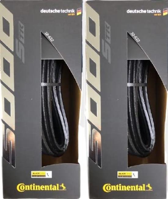 Комплект из 2 бескамерных покрышек Continental Grand Prix 5000 S TR x (28-622 (700 28С), черный) [Использовал]