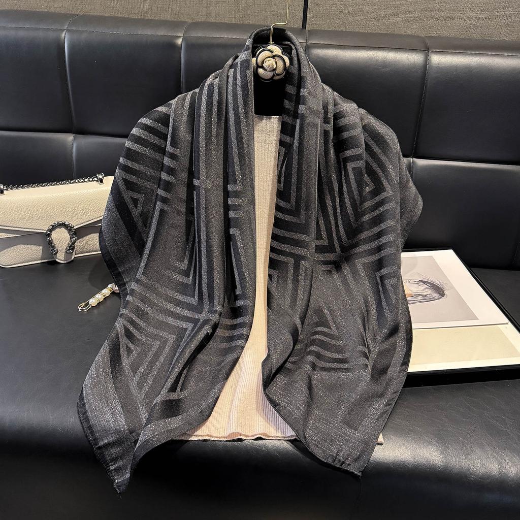 90 Модных квадратных платков, Свежие, Дышащие и Мягкие Литературные шелковые платки, Женские весенние и осенние модные универсальные декоративные платки