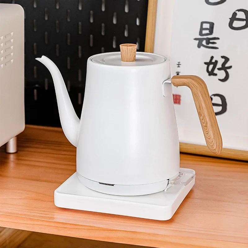 0.8L Gooseneck Electric Kettle 1000W Coffee Pot Electric Water Heater Teapot Portable Slender Mouth Pot 110V