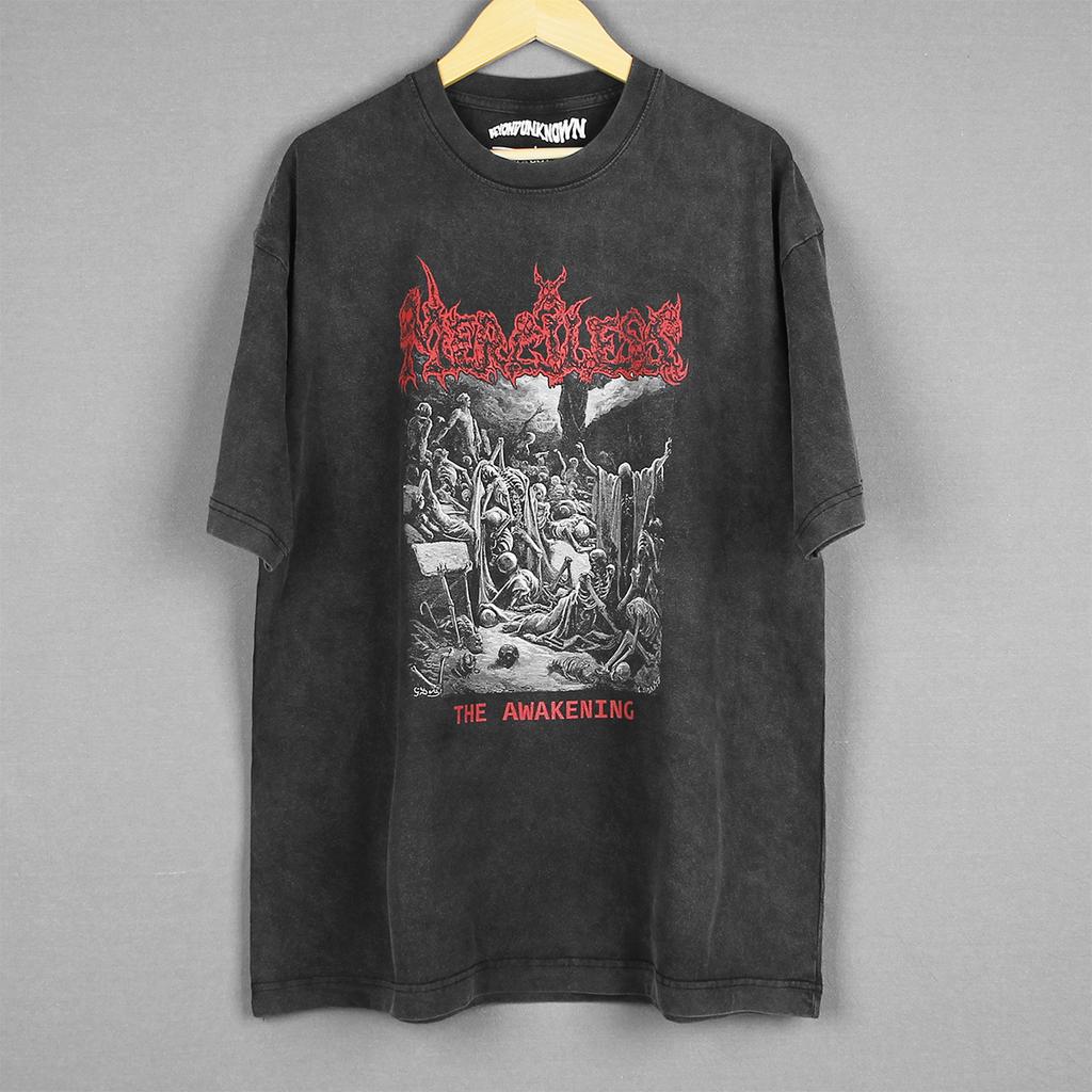 Безжалостная Футболка Пробуждение Олдскульный Трэш Дэт Метал Entombed Possessed Kreator Мужская Печатная Крутая Хлопковая Футболка