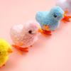 6Pcs Clockwork Toys Plush Chick Wind-up Toys Realistic Appearance Simulated Chick Figures Fluffy Chick Toys