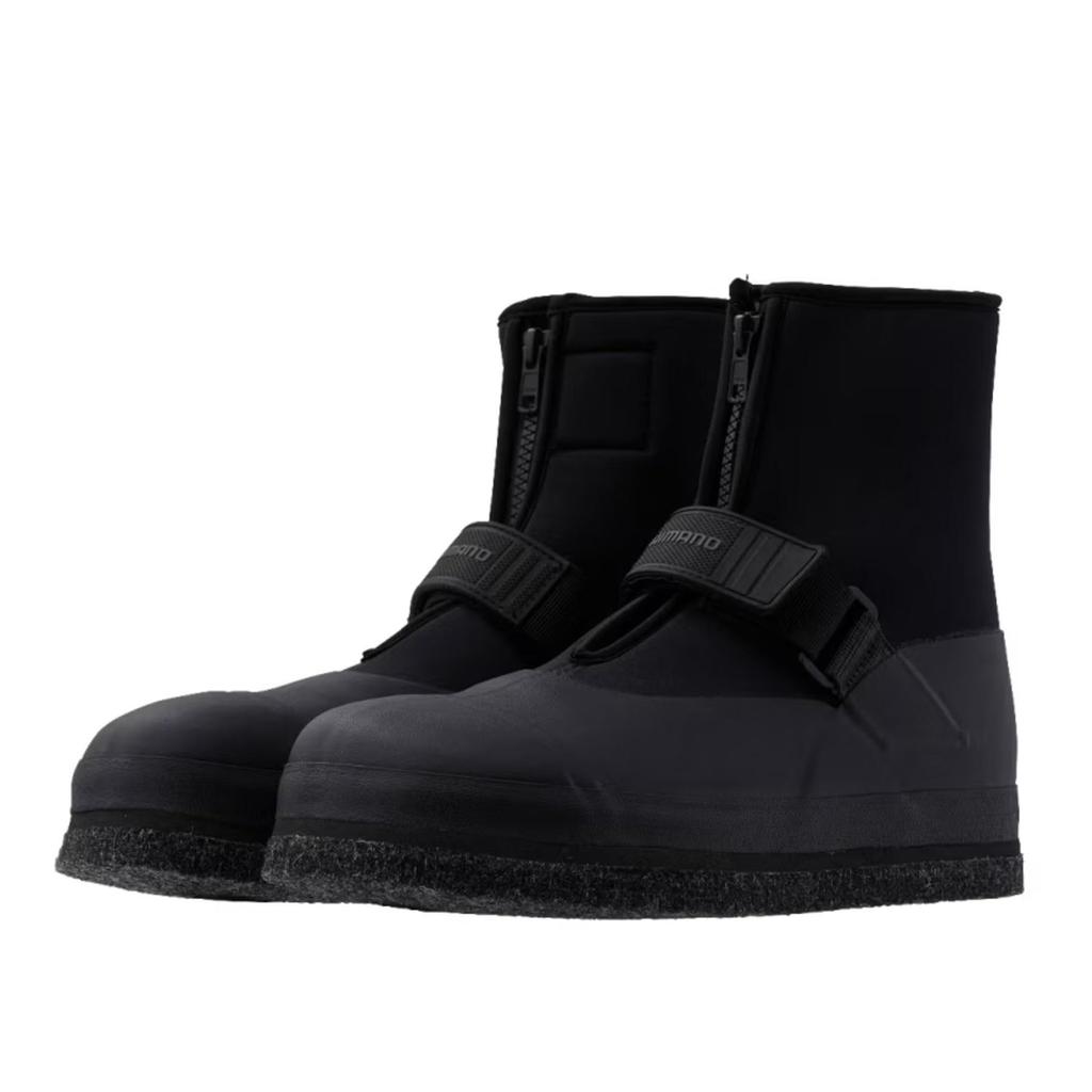 SHIMANO Резаные фетровые таби черные 3XL (Средний Круглый) ФТ-044Х