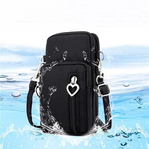 Многофункциональная сумка для телефона для занятий спортом на открытом воздухе с регулируемым ремешком и надежной застежкой-молнией