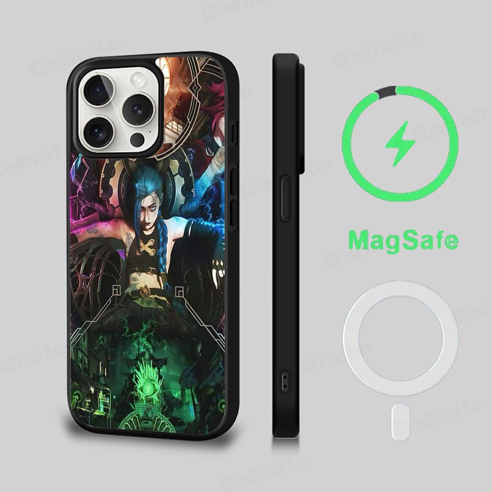 Arcane Phone Case Magnetic Case For IPhone 16 14 13 12 11 15 Pro Max Plus For Magsafe Wireless Charge Cover