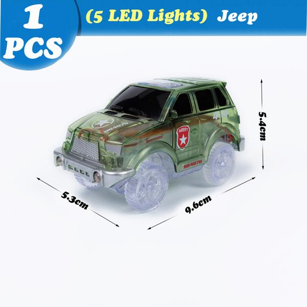 Волшебный светящийся гоночный автомобиль, игрушечный автомобиль, светодиодный свет, электроника, автомобильные треки, игрушечные детали автомобиля для детей, мальчиков и девочек, подарок на день рождения