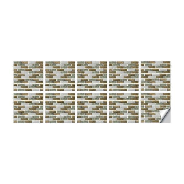 Самоклеящиеся наклейки на плитку, водостойкая маслостойкая кухонная плитка для фартука, сделай сам, виниловая 3D-стикер для ванной комнаты, украшение дома