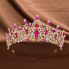 Baroque Crystal Tiaras and Crowns Headband Rhinestone Prom Diadem Crown Bridal Wedding Hair Accessories Jewelry Crown Tiara Gift