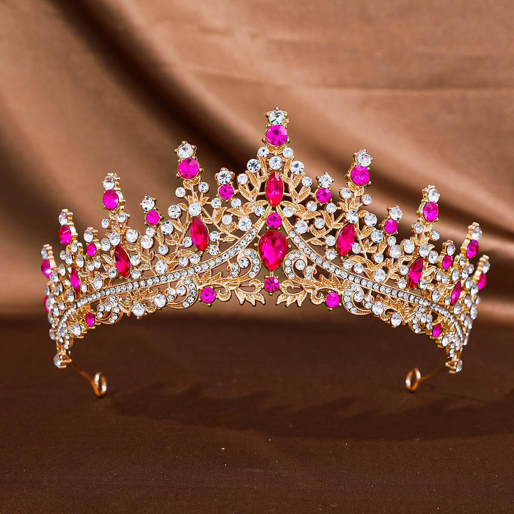 Baroque Crystal Tiaras and Crowns Headband Rhinestone Prom Diadem Crown Bridal Wedding Hair Accessories Jewelry Crown Tiara Gift