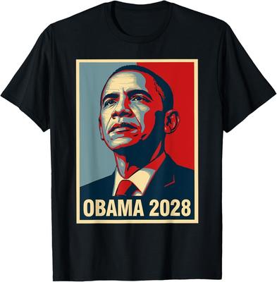 Обама 2028 Давайте исправим это Обама в президенты 2028 Обама 2028 Унисекс футболка