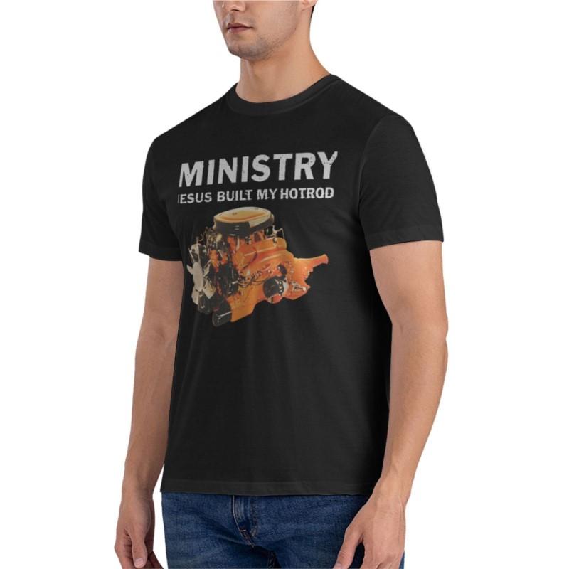Футболка Ministry Jesus Built My Hotrod прилегающего кроя винтажная одежда эстетичная одежда Блузка кавайная одежда
