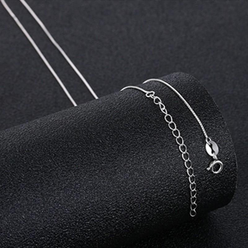 BELLA BOX New Product S925 Sterling Silver Angel Tear Pendant For Women's Fashion Korean Teardrop-shaped Feather Necklace