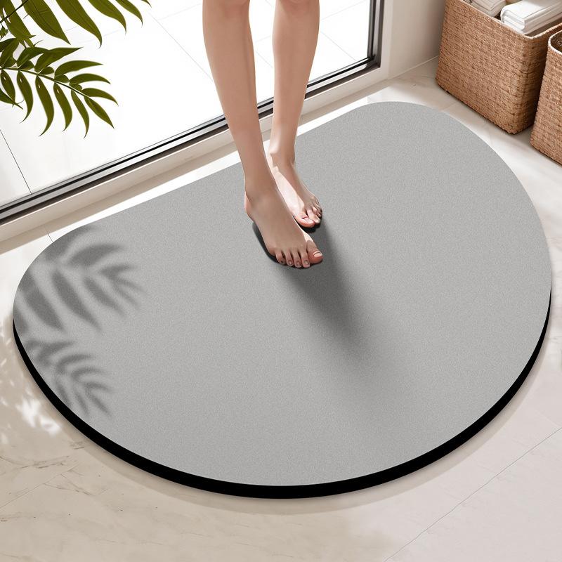 Diatom mud floor mat Solid color bathroom floor mat Foot mat
