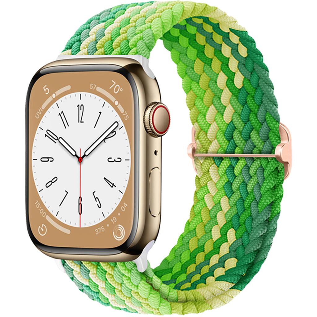 Плетеный Solo Loop для Apple Watch ремешок 44мм 40мм 49мм 45мм 41мм 46мм Эластичный браслет iWatch series 8 3 se 6 Ultra 2 9 10 ремешки