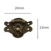 4pcs Wooden Box Latches Buckle Antique Suitcases Luggage Hasp Alloy Wine Box Hinge Buckle Decoration Hardware Accessories