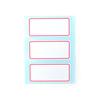 12Sheets Self Adhesive Label Blank Note Label Bar Sticky Writable Name Stickers