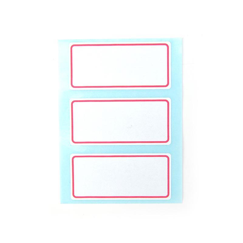12Sheets Self Adhesive Label Blank Note Label Bar Sticky Writable Name Stickers