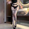 Alluring One-Piece Fishnet Stockings - Sexy, Semi-Thigh-High with Suspender Design