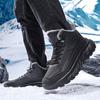 FashionWinter Men's Snow Boots Waterproof Sports Casual Shoes Plush Warm Outdoor Men's Hiking Boots Work Travel Shoes Big Size 48