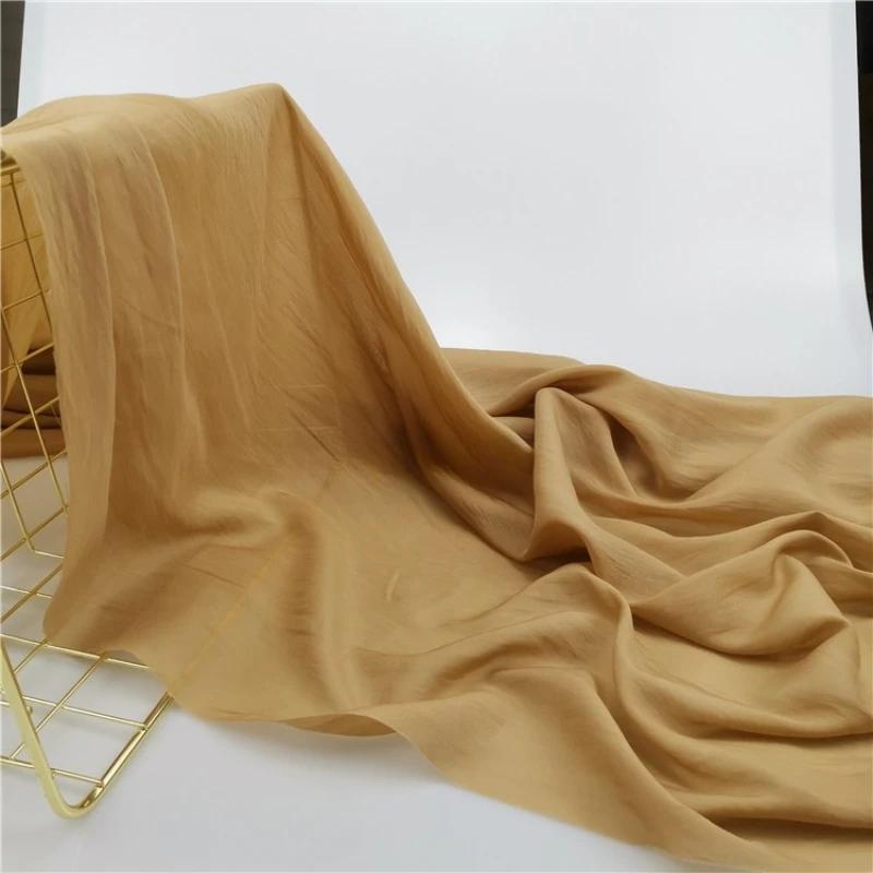 100x150 см шелковый хлопковый материал ткань однотонная для нижней подкладки юбки одежда ткань одежда DIY швейная оптовая продажа