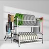 Beying 304 Stainless Steel 2-Tier Countertop Dish Drying Rack