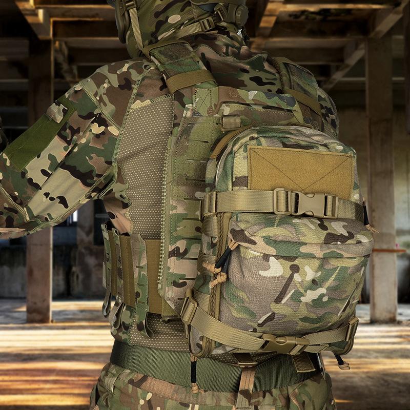 Tactical Hydration Backpack Lightweight Vest Style Water Bladder Pack with MOLLE System for Outdoor Sports Portable Drinking System