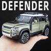 New 1/32 Die-cast Model Car Pull Back Car Toy Collectible for Land Rover New Defender 110 with Sound and Light Boys Gift Collection Ornaments