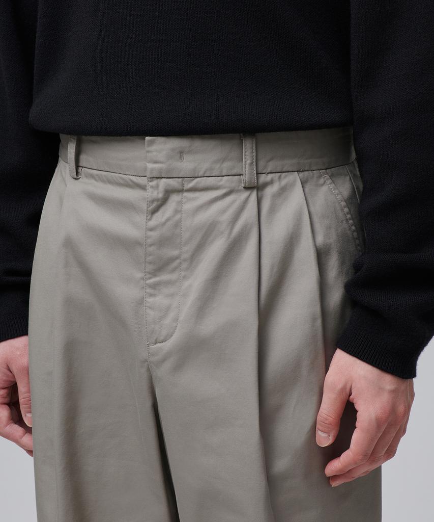 MUSINSA STANDARD Semi-Balloon Belted Chino Pants [Dusty Beige]