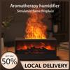 7 Color Flame Fireplace Humidifier with Remote Control for Home Silent Air Humidifier Aromatherapy New Product Simulation