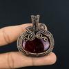Red Flash Labradorite Pendant, 999 Copper Wire Wrapped Jewelry, Gemstone Jewelry Pendant, Handmade Wedding Gift Jewelry