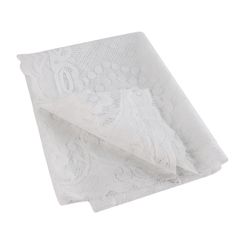 Кружевная кухонная занавеска в европейско-американском стиле, белая полузанавеска типа C для маленькой двери, украшение домашнего окна, защита конфиденциальности