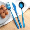 5/10/20 Pcs Colorful Dinnerware Cutlery Set 304 Stainless Steel Flatware Set Mirror Knife Fork Spoon Tableware Set Kitchen Silverware