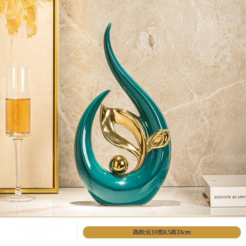 Современные Роскошные Керамические Украшения Произведения искусства Дом Гостиная Прихожая Фигурки Декорация Шкаф Книжная полка Аксессуары Поделки