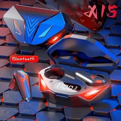 X15 TWS игровые наушники беспроводные Bluetooth наушники с микрофоном бас аудио позиционирование звука 9D стерео музыка HiFi гарнитура для геймера