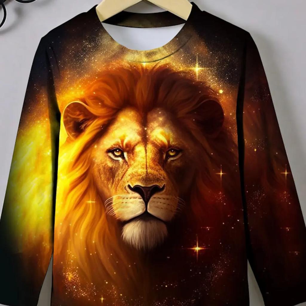 Винтажная мужская футболка с длинным рукавом, рубашки с 3d принтом, модные мужские футболки с короткими рукавами и изображением волка, уличная одежда большого размера, футболки