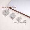 European American Style Zinc Alloy Earrings & Necklace: Beautiful Woman Head Coin Pendant for DIY Jewelry Crafting
