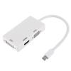 Мини DisplayPort к HDMI DVI VGA 3-в-1 адаптер с чипсетом для Macbook Pro Air для настройки нескольких мониторов