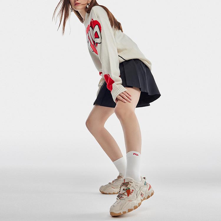 Women's Sneakers FILA Ravagement 2 Cny Shoes 'White Orange' Women's
