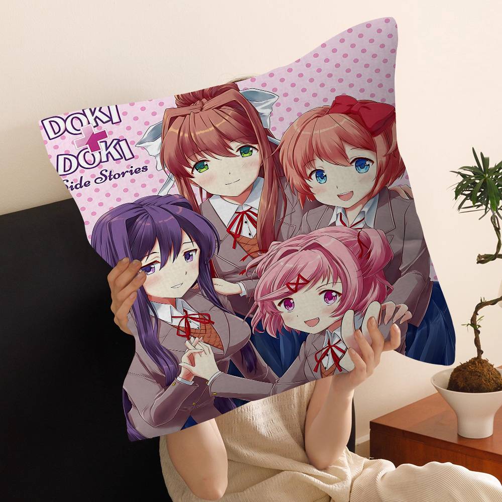 Аниме D-Doki Literatuare DDLC Кленовая Дизайн Наволочка Счастливый Осенний Урожай Декор Праздничный Декор Наволочка