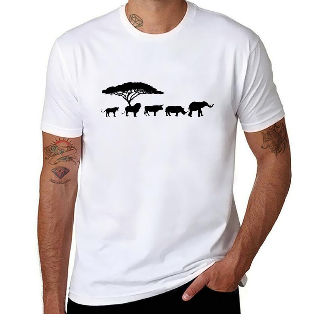 Africa The Big Five Animals Design Kids Toddler Big 5 Tshirt Lightweight Print Tshirt