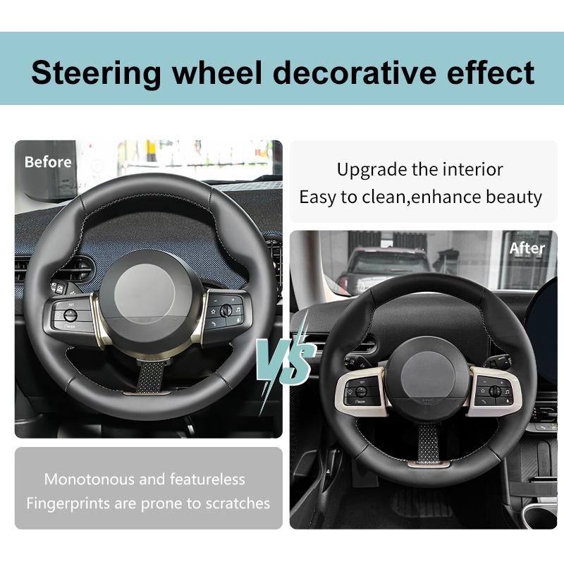 Car Steering Wheel Center Panel Button Cover For Mini Cooper F65 F66 F67 U25 J01 J05 Countryman Decoration Interior Accessories