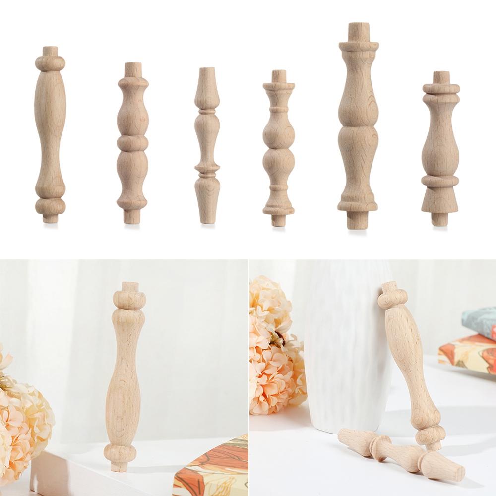 Accessories Decoration Crafts Vintage Wood Carved Home Decor Furniture Foot Legs Cabinet Seat Feets